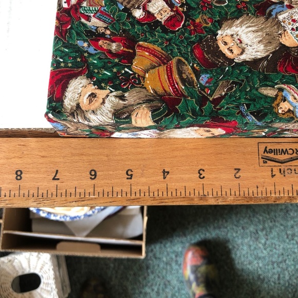 Christmas Santa Vintage Fabric Small Photo Album - Picture 8 of 11